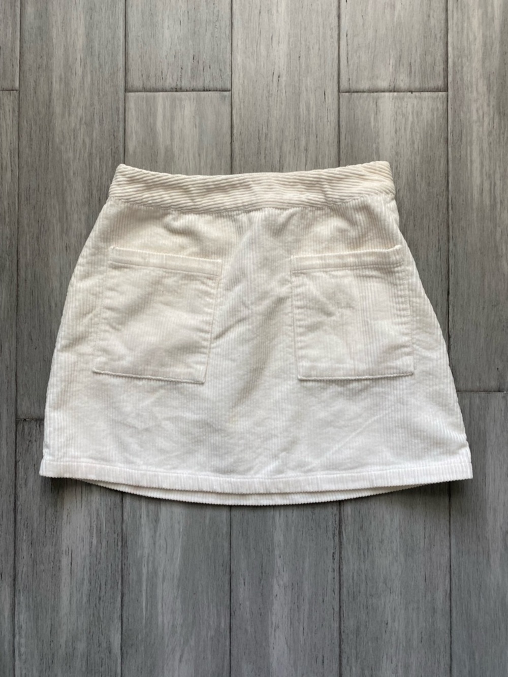 Forever 21 Womens Light Pink Corduroy Front Pockets Mini Skirt M